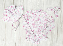 Load image into Gallery viewer, Peony Splash - Matching Bundle &amp; Save (Swimsuit, Hat &amp; Scrunchie)