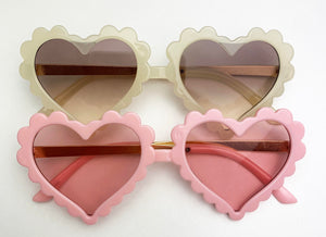Sweetheart Sunglasses in Seashell